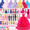 78 Kleidung für Puppen, Zubehör Set für 11,5 Zoll Puppen, Enthält Puppen Bendkleider Oberteile Hosen Kurze Kleider Bikinis Schuhe Halsketten Armband Hut, Geburtstagsgeschenk Mädchen