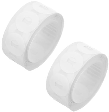 HOOTNEE 500pcs White Self-Adhesive Hole Reinforcers Page Strengthening Rings Paper Repair Stickers for Binder Hole Protection and Document Reinforcement