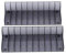 Hopcd Spielkartenbox für 2 Stück Spielkartenbox mit großer Kapazität, Halterung für Spiel-CD-Aufbewahrungsständer für PS4/SLIM/PRO, Silver, ca. 17 * 6 * 4 cm/6,7 * 2,4 * 1,6 Zoll