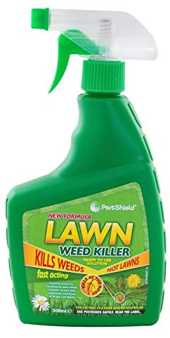 Pest Shield Fast acting Lawn weed Killer 500ml spray DOES NOT KILL GRASS