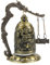 YARNOW Bronze Fisch Schlägt Drachen Uhr Chinesisches Fengshui- Geschnitzte Bronzelglocke. Fengshui Glocke Bronze Dragon Bell Meditationsverzierung Kupfer China Haushalt Bronze- Büro