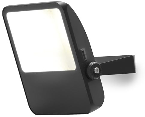 4lite Outdoor Floodlight (Black) 24500lm IP65 Rated LED Integrated 10W Flood Light - 4L2/1026-4Yr Guarantee