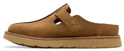 Clarks Mens Solsbury Mule Slide Sandal, Cola Suede, 11 UK