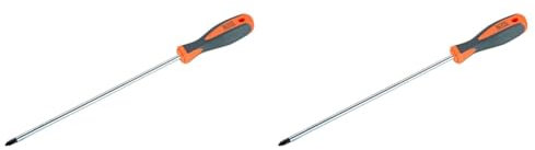 Alyco Orange - Tournevis à Embout Phillips, Série Longue, PH1 x 250 mm - 170426 (Lot de 2)