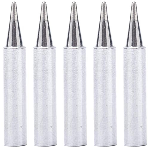 YIHUA #1401-TYPE-B Soldering Iron Tips Set 5PCS for YIHUA 926LED-III(110W,Red), 939D+ III EVO, 948D-III, 948DQ-III, 938BD+-II & 995D+ EVO（Green）Soldering Stations ONLY