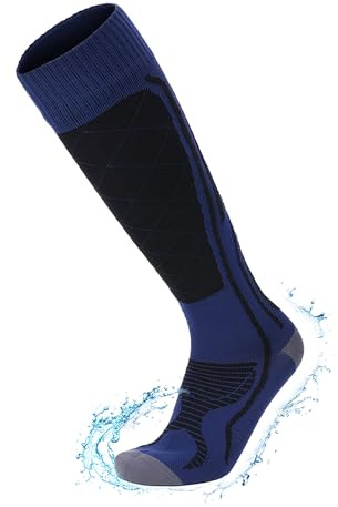 RANDY SUN Unisex Calze Impermeabili Uomo Donna, Calze Invernali Ciclismo, Calzini Traspiranti per Campeggio Pesca Trekking Golf Running, 1 Paio