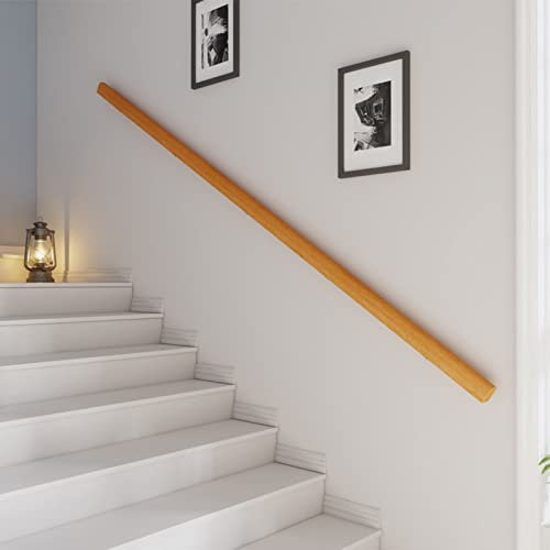Corrimano antiscivolo in pino per anziani e bambini per interni costruzione villa guardrail contro il muro Corrimano scale in legno per casa asilo corridoio 18ftt/540 cm corrimano soppalco