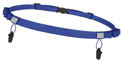 Cinturón para Correr, Carreras, cinturón de Carreras, Banda de Cintura Ajustable para Deportes al Aire Libre, Fitness, equitación, Pruebas de Tiempo, Senderismo, Eventos competitivos, Blue, Refer to