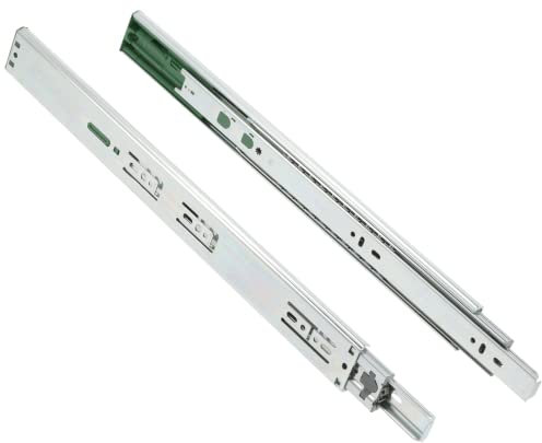 GTV Versalite Touch PRO Schubladenschienen Schubladenauszüge - 45 x 600 mm - Push-to-Open + Soft-Close Schienensystem - Teleskopschiene Kugelführung - Belastbar bis 30 Kg 1 Set= 2 Stück