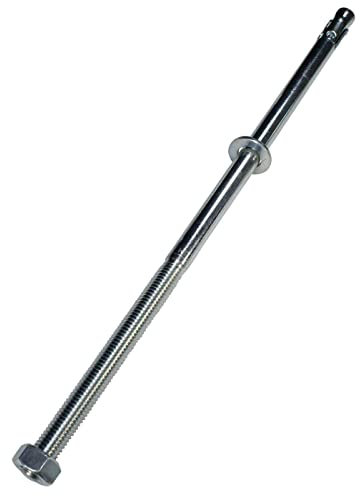 Lumonic 5x Schwerlastdübel M12 x 325mm | hochwertige Keilanker verzinkt | Durchsteckmontage, SOFORT BELASTBAR | Betonanker, Schwerlastanker | für Überdachungen, Geländer, Regale, Trennwände