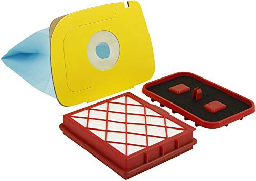 Kenekos - SPARSET 10 Staubsaugerbeutel mit Filter-Set geeignet für Lux 1 D 820 Royal Staubsauger von Electrolux, Staubbeutel mit Stabiler Pappdeckscheibe, Beutel inkl. HEPA-Filter u. Abluftfilter