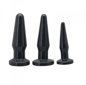 Set Kit tre plug dildo tappo anale dilata sfintere sexyshop