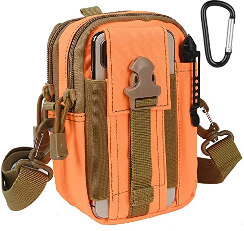 flintronic Bolsa Cintura Táctica, Bolso Cinturón Táctica Militar Compacta 1000D Nylon para Herramientas Pequeñas de Multiusos Teléfono Móvil al Aire Libre Deportes Senderismo y Camping