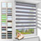 Zarnan Doppelrollo Klemmfix ohne Bohren Marmor 40x120cm(Stoffbreite 36cm) Duo Rollo Blickdicht Zebrarollo Rollos für Fenster ohne Bohren für Wohnzimmer Küche Büro lichtdurchlässig und verdunkelnd