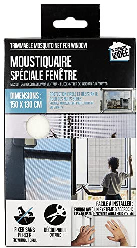 Moustiquaire Decoupable de Fenetre 150X130cm Maison et Bazar Bazar et Quincaillerie Anti Insecte