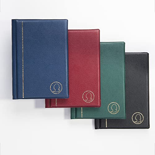 MC.Sammler Album de Poche pour 96 pièces de 1 2 5 Euros Classeur pour Monnaie Numismatique Collection | Rouge |