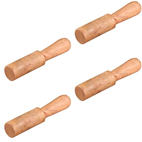 OFFSCH Martillo para Cuenco 4 Piezas de Madera para Meditación y Yoga