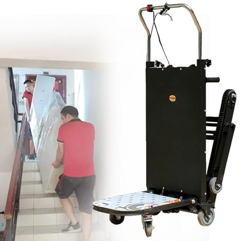 RoyceBee 1102lbs Capacity Heavy Duty Stair Climber, 2980W Turnable Electric Stair Climbing Hand Trucks Dolly Cart for Moving, Electric Stair Climbing Dolly for House Logistics Warehouse