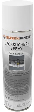 Sägenspezi Lecksuchspray 400 ml – DVGW-geprüft | Leckageortung & Dichtheitsprüfung | Druckgas-Lecksuchspray für Gas, Luft, Leitungen