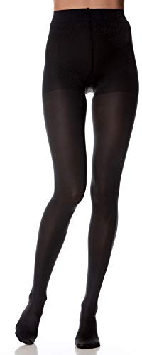 Scudotex Collant Coprente, Maglia Rete, Nero, 140 Denari, Misura 1