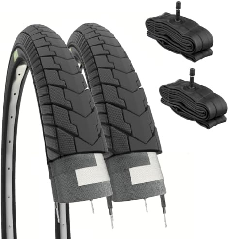 2 Cubiertas de 24 x 1,75 (47-507) + cámaras V.A. Neumáticos de Carretera Graziella City Bike Bicicleta de 24 Pulgadas