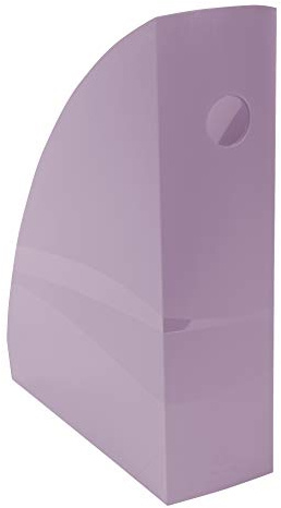 Exacompta - Réf. 18264D - 1 Porte-revues MAG-CUBE Aquarel, pour rangement documents A4 et A4+, catalogues, magazines - Dimensions : Prof 26,6 x larg 8,2 x Haut 30,5 cm - Couleur mauve