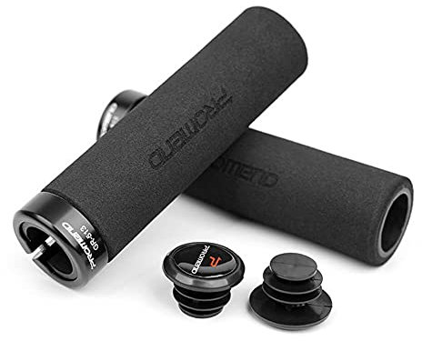 Poignées de vélo, poignées de guidon en mousse souple à verrouillage unique, poignées de vélo confortables et antidérapantes, poignées de fin de guidon pour vélo de montagne, vélo de course, BMX