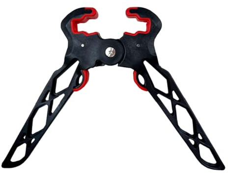 - QI HUO JU - Archery Bow Stand Folding Compound Bow Stands Bow Jack Limbs Clamp Kickstand Ground Holder for Outdoor Hunting Shooting Accessories (Standard)