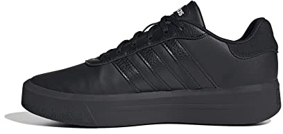 adidas Damen Court Platform Shoes, Core Black / Core Black / Cloud White, 42 EU