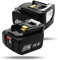 Batteria da Ricambio per Makita 14.4V 6000mAh,compatibile con Makita BL1430 BL1415 BL1440 BL1415N 196875-4 194558-0 196388-5 194065-3 BL1430B Batteria 14.4V 6.0Ah con indicatore LED(confezione da 2)