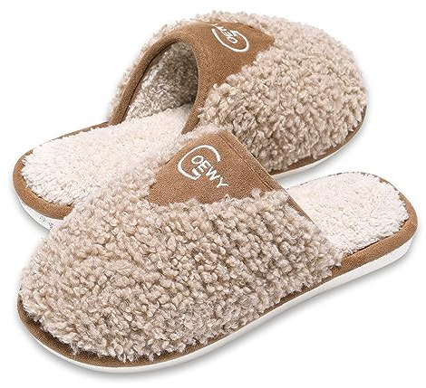 GOEWY Pantofole Donna Invernali Peluche Uomo Ciabatte Comode Caldo Scarpe di Cotone per Interni ed Esterni Lavabili in Lavatrice Camera da Letto Pantofole Natale San Valentino Regalo per Donne