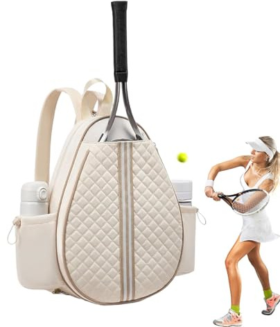 Générique Sacs De Tennis pour Femmes | Sac pour Raquette De Tennis,Stockage Multifonction pour Raquettes Voyage Plage Salle De Sport Juniors Sports