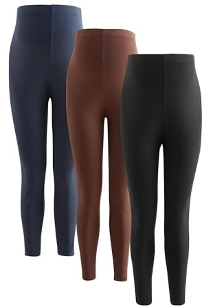 NEXT Femme Legging de Grossesse, Lot de 3 | Mélange de viscose, Effet stretch supplémentaire