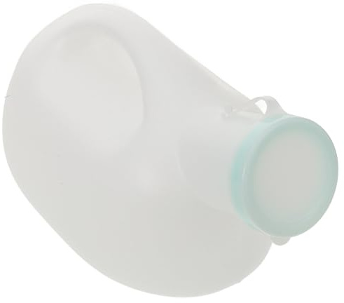 LRXIYODE Orinal Hombre Grande con Tapa Urinario Portátil Plástico para Viaje Camping Masculino Emergencia