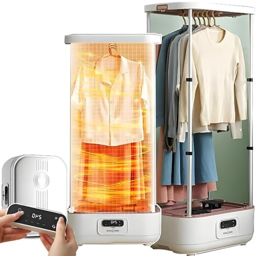 Ferro da stiro verticale automatico senza fili asciugatrice elettrica pieghevole for indumenti appesi da 900W for un'asciugatura rapida