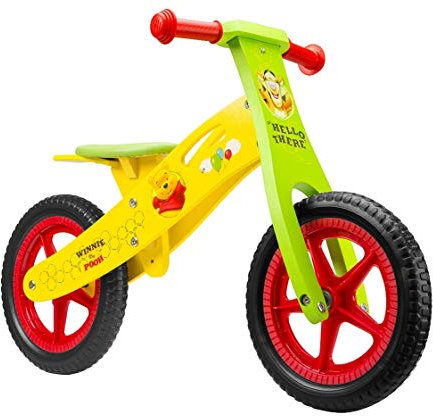Disney Kinder Sports Wooden Balance Bike WTP 12, Mehrfarbig, Medium, 9910