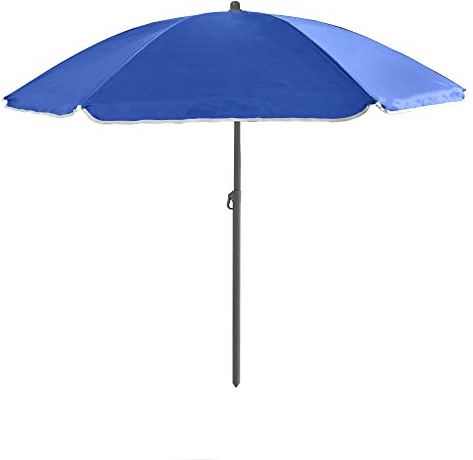 Out There! 2.4m Garden Parasol Umbrella Sun Shade with Adjustable Height Tilt Function and UPF40+ Protection