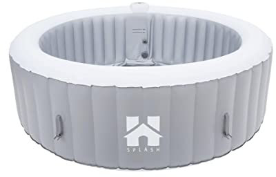 Vasca idromassaggio di lusso per esterni St. Moritz Splash grigio Hot Tub gonfiabile con riscaldamento per 6 persone spa piscina benessere giardino economico (grigio chiaro)