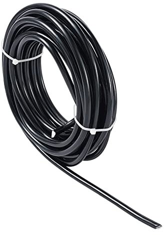 ZOENAE 5 mm 6 mm runder Aluminiumdraht, biegbarer Aluminium-Bonsai-Draht for Schmuck, Handwerk, Design, DIY, Schwarze Farbe (Size : 6mm)