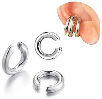 Ear Cuff per Orecchio Senza Non Piercing Orecchini per Donna Orecchini Donna Chunky Ear Cuff Gioielli, Earcuff per Cartilagine Ipoallergenici, Regalo Perfetto per Donne E Adolescenti