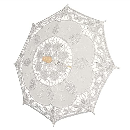 Stylebest Spetsparaply Bröllopsparasoll Elegant Tillbehör för Fotografi Rekvisita Firande Fest Storlek Som Visas 1 X Bröllopsparaply (Beige)