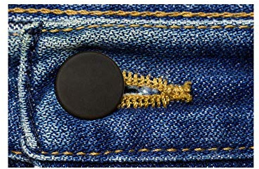 Button Covers Prevent Shirt Holes (12-Pack, Black)