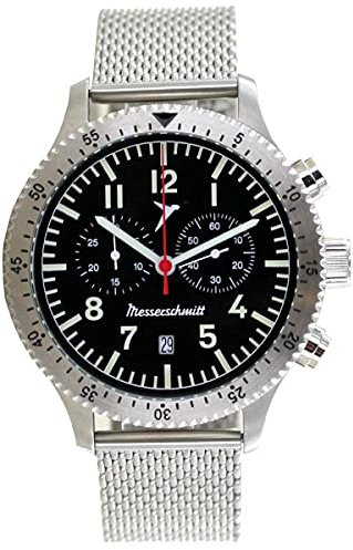 Messerschmitt Aristo Herren Uhr Fliegeruhr Chronograph ME-5021M