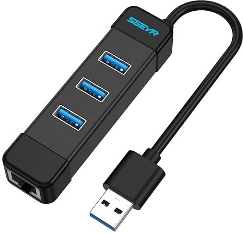 SGEYR USB C Ethernet Adapter, USB C Netzwerkadapter, USB-C auf LAN Adapter, Thunderbolt Ethernet Adapter, Ethernet USB Adapter, Rj45 Adapter, für MacBook, Chromebook, XPS, Linux