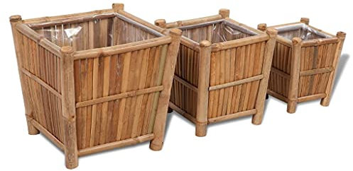 XIAOGUANG 3 plates-bandes surélevées avec doublure en nylon, balcon, table de plantation, jardin d'herbes, parterre d'herbes, spirale à herbes, jardinière à fleurs, jardinière