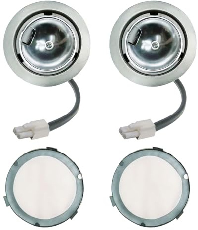 LIDESENMO Cabinet Light Can Fitting for G4 Bi-Pin Halogen Bulb G4 LED Light 12-24V Recessed Puck Light Motorhome Camper Cabinet Lighting Yacht Truck RV Interior Down Light Accessory (2-Pack)