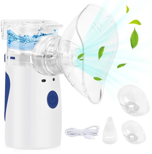 Inhalationsgerät, Inhalator mit Selbstreinigungsfunktion, Inhalationsgerät für Erwachsene und Kinder, Effiziente Zerstäubung, Effiziente Zerstäubung für den Heim- und Reisegebrauch