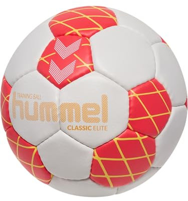 hummel hmlCLASSIC Elite Handball Trainingsball weissrot, 1 Ohne Geschlecht