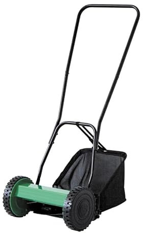 Lawn Mower Grass Cutter, 40cm Cutting Width, Manual Hand Push, Retractable Handle
