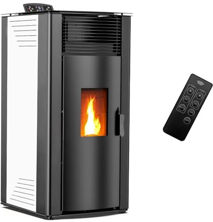 Poêle à granulés air Anita 15 kW Blanc Sannover